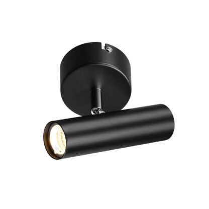 SORIA LED-Spot 1 x 5W in schwarz von mondilux, seitliche Ansicht
