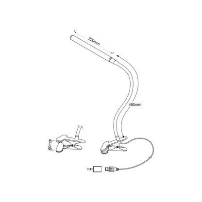 Masse LED-Klemmleuchten ARLO