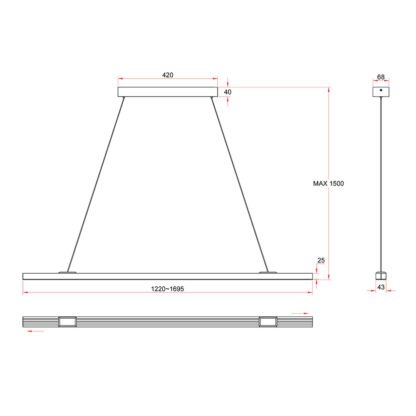 VIANO LED-Hängelampe – Bild 9