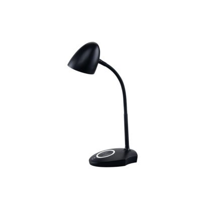 Schwarze GELA LED-Tischleuchte mit Dimmer von mondilux