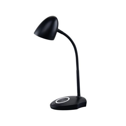 Schwarze GELA LED-Tischleuchte mit Dimmer von mondilux