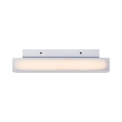 Ansicht von oben und unten BOX2 LED-Wandleuchte weiss für In- und Outdoor von mondilux
