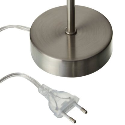 Ansicht Fuss und Stecker der CELLA Tischleuchte von mondilux