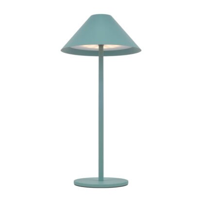Ansicht dimmbare CARPI LED-Tischlampe grün von unten