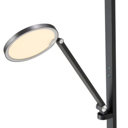 Ansicht Lesearm der CERVINIA LED-Stehleuchte schwarz von mondilux