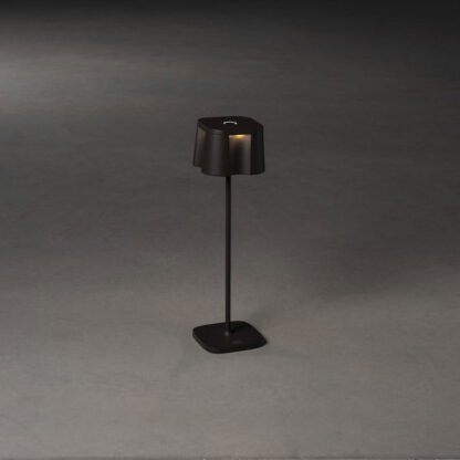 NICE LED-Tischleuchte mit Akku schwarz mit Dimmer von Gnosjö Konstsmide