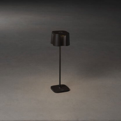 Gedimmte NICE LED-Tischleuchte mit Akku schwarz von Gnosjö Konstsmide