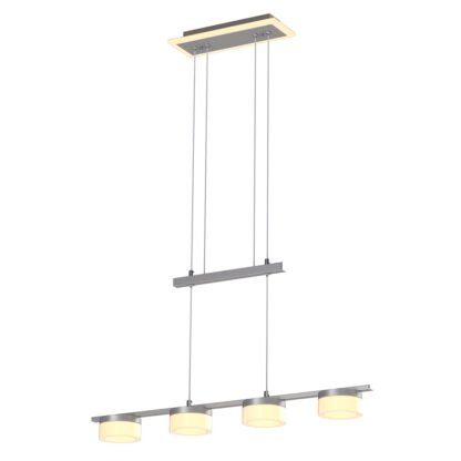 NEMBRO LED-Hängeleuchte in Nickel-matt von mondilux