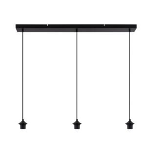CAROLA Pendelleuchte 3 flammig ohne Gläser, Balkenlänge 100 cm