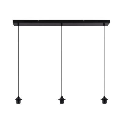 CAROLA Pendelleuchte 3 flammig ohne Gläser, Balkenlänge 100 cm