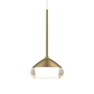 Dimmbare PHOENIX LED-Haengeleuchte in der Farbe gold gebürstet von mondilux