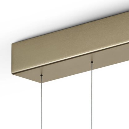 Obere Detailansicht ZERA-2 LED-Hängeleuchte Effekt bronze von Knapstein Germany
