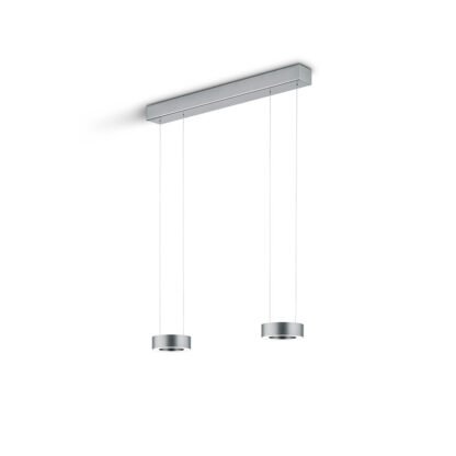 ZERA-2 LED-Hängeleuchte in mattnickel von Knapstein Germany
