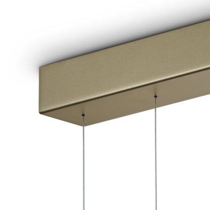 Obere Detailansicht ZERA-3 LED-Hängeleuchte Effekt bronze von Knapstein Germany