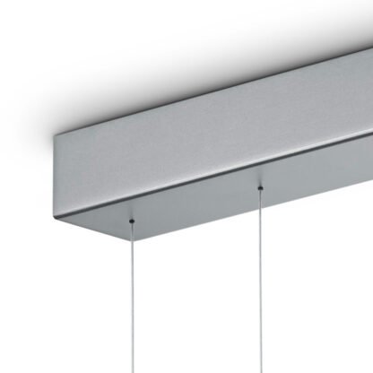 Obere Detailansicht ZERA-3 LED-Hängeleuchte mattnickel von Knapstein Germany