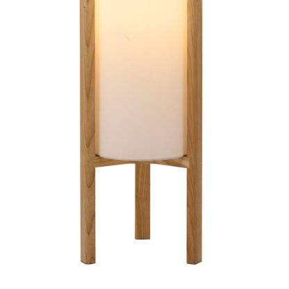 Detailansicht Fuss der dimmbaren CALABRI Stehleuchte aus Holz von BoLux swiss design by mondilux
