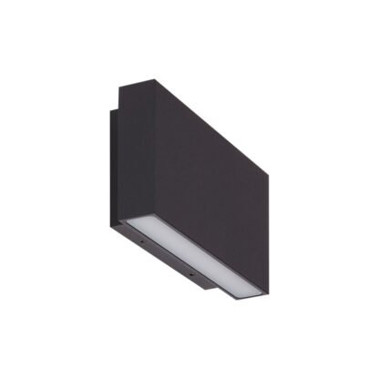 BOX1 LED-Wandleuchte schwarz für In- und Outdoor, Lichtabstrahlung nach oben oder unten
