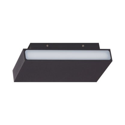 BOX1 LED-Wandleuchte Aluminium schwarz für In- und Outdoor
