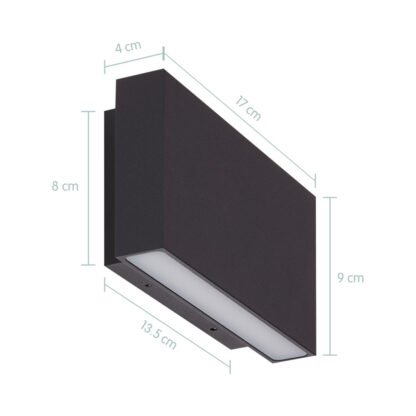 Masse BOX1 LED-Wandleuchte von mondilux