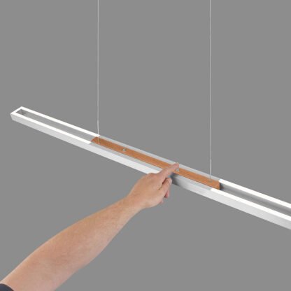 Ansicht neutralweisses Licht der MASONE II LED-Hängeleuchte von oben
