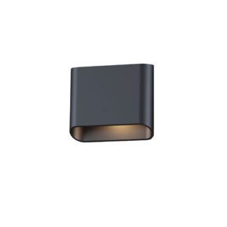 DIAZ LED-Wandleuchte in schwarz mit Licht direkt oder indirekt