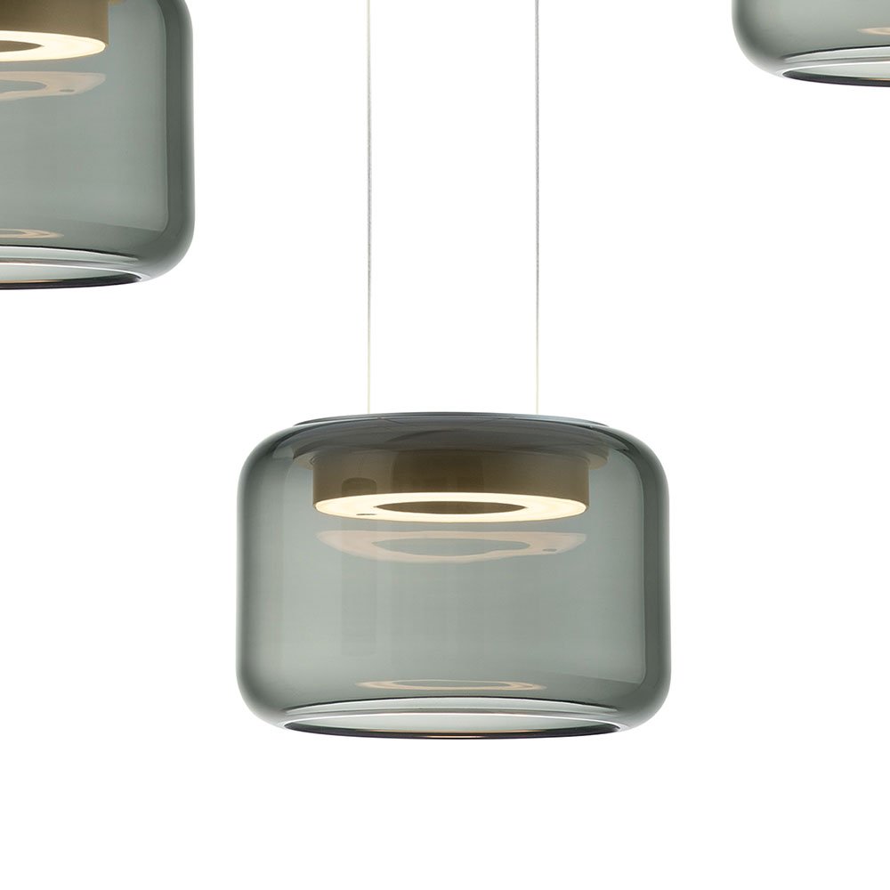 Detailansicht SIDRA RONDO LED-Hängeleuchte in der Farbe Effekt bronze