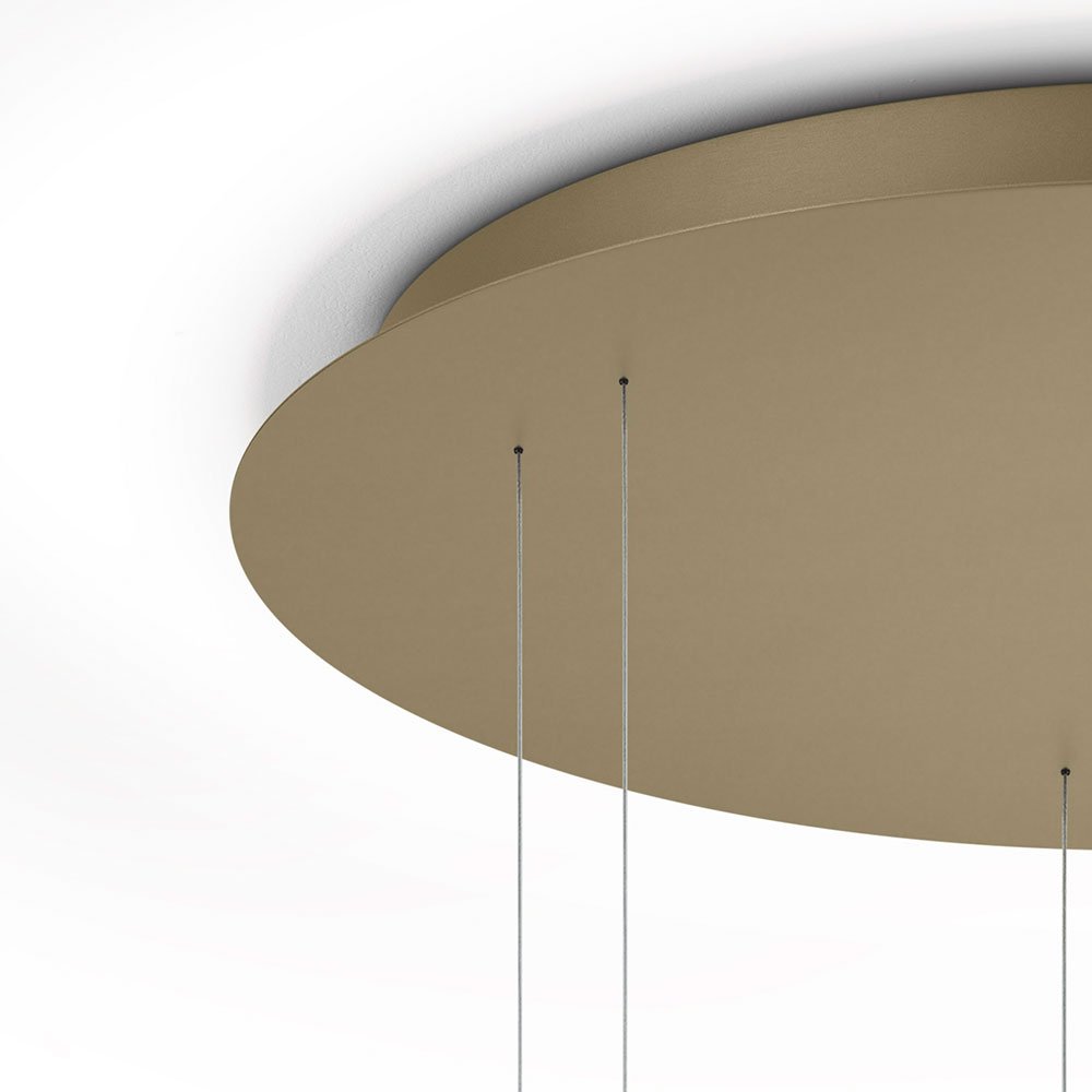Ansicht Deckenkasten SIDRA RONDO LED-Hängeleuchte in der Farbe Effekt bronze