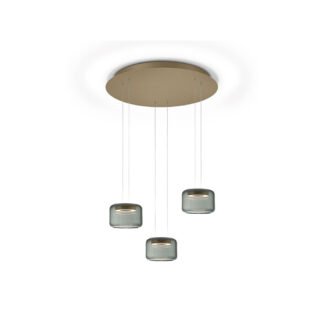 SIDRA-RONDO LED-Hängeleuchte Effekt bronze von Knapstein Germany