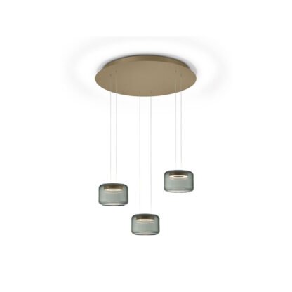 SIDRA-RONDO LED-Hängeleuchte Effekt bronze von Knapstein Germany