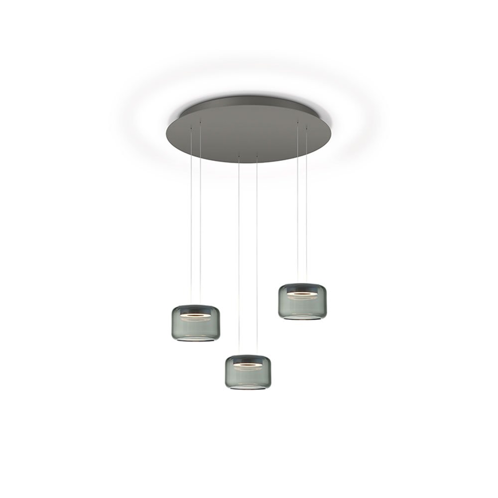 SIDRA-RONDO LED-Hängeleuchte graphit von Knapstein Germany