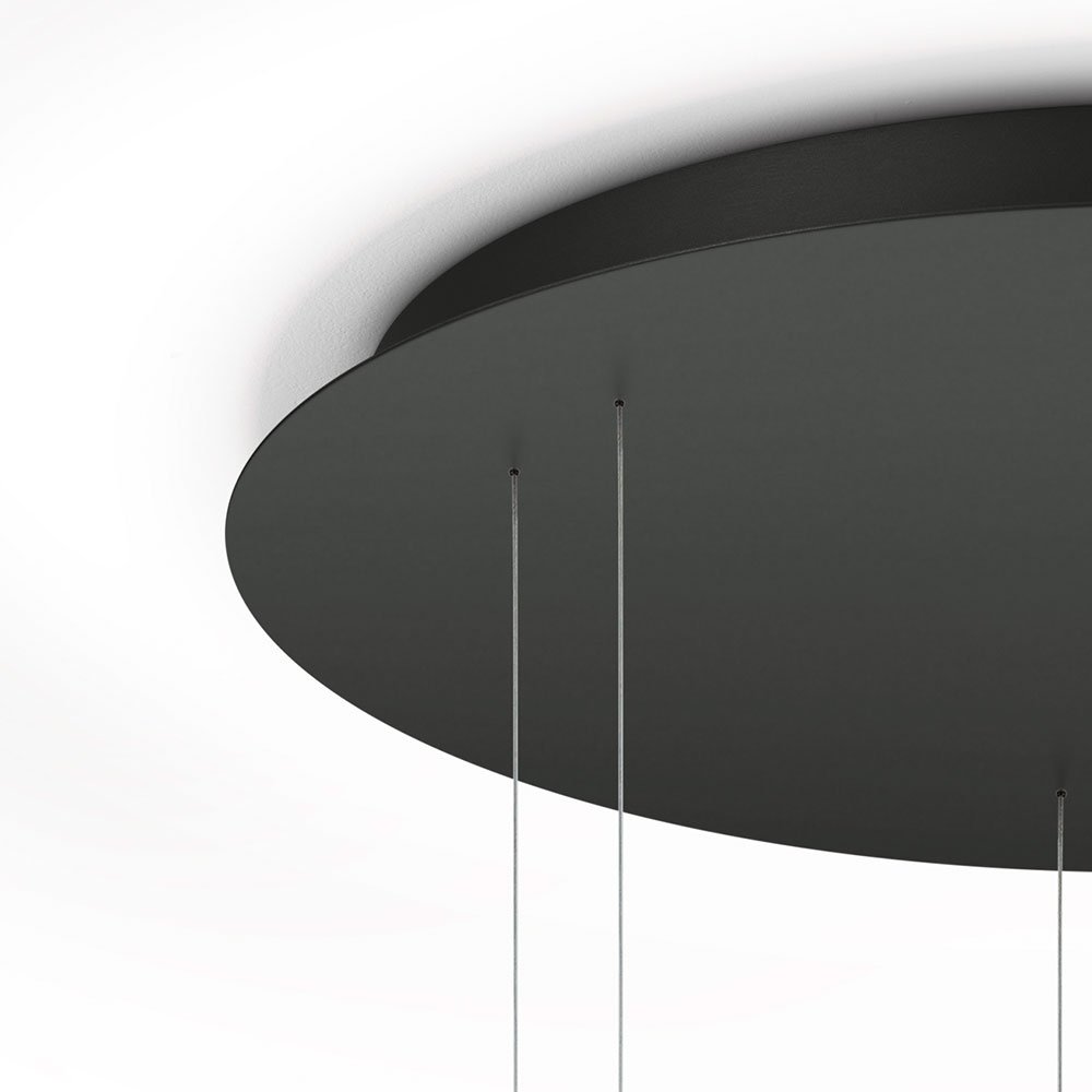 Ansicht Deckenkasten SIDRA RONDO LED-Hängeleuchte in der Farbe schwarz