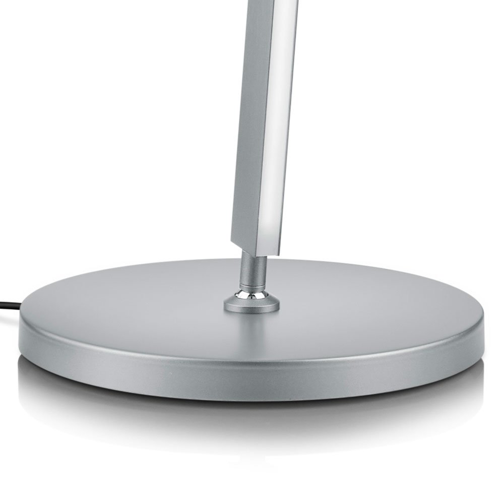 Detailansicht Fuss der FABIA LED-Stehlampe in mattnickel von Knapstein Germany