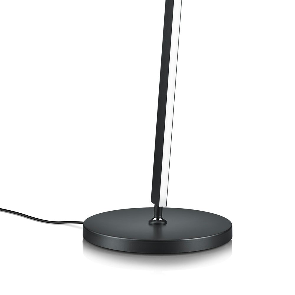 Detailansicht Fuss der FABIA LED-Stehlampe in schwarz von Knapstein Germany