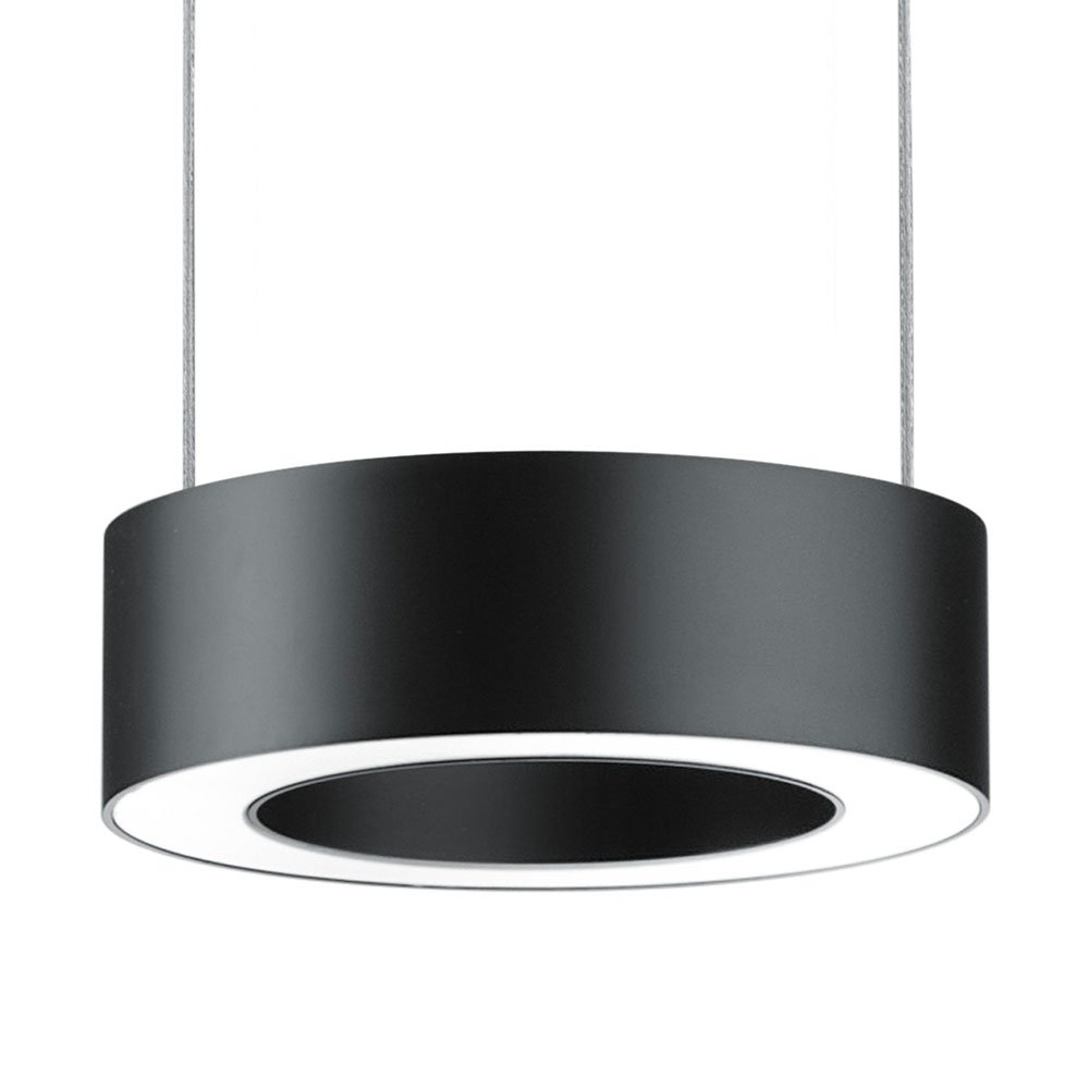 Reflektor mit direktem und indirektem Licht der ZERA-RONDO Pendelleuchte schwarz von Knapstein Germany