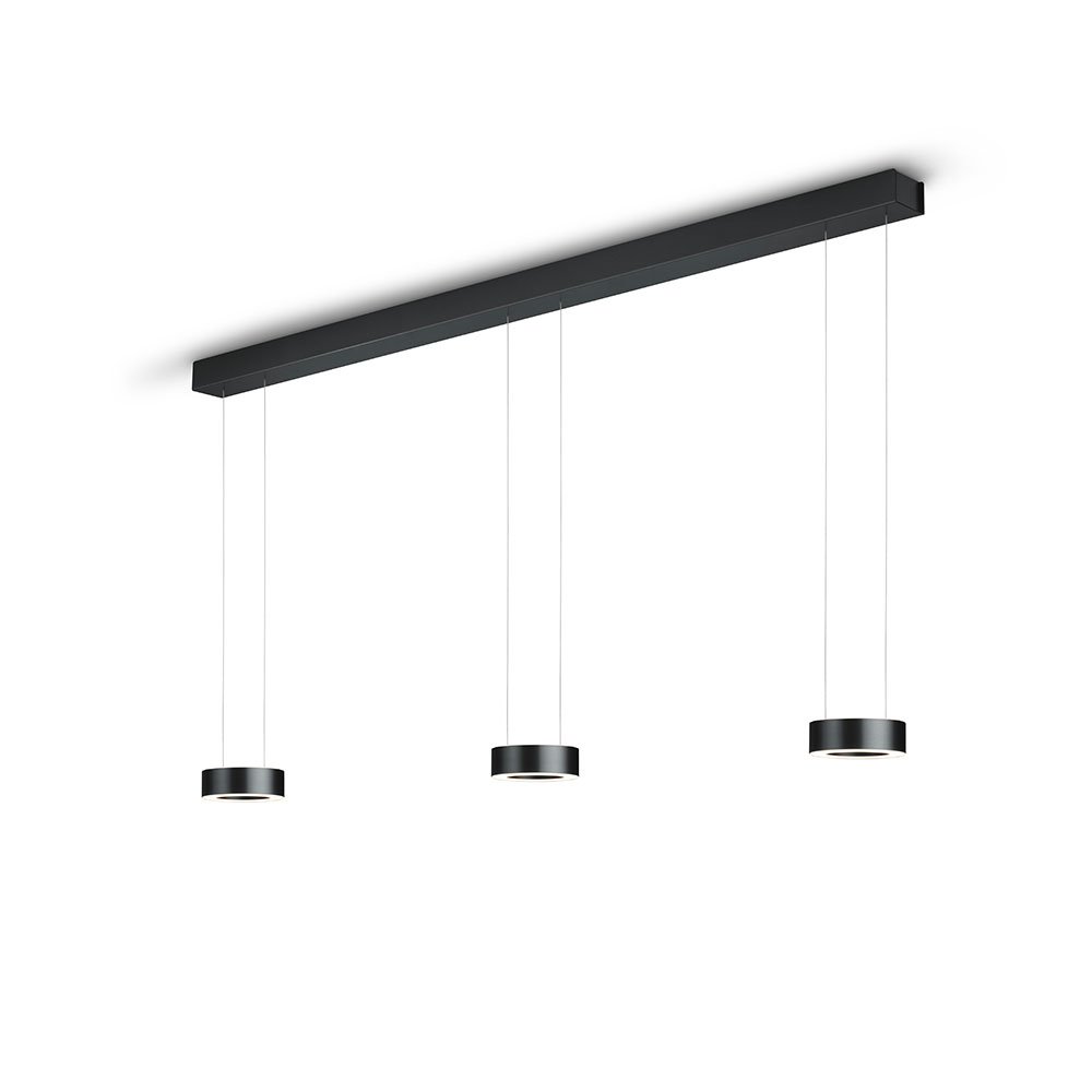 ZERA-3-Max LED-Hängeleuchte in Schwarz von Knapstein Germany