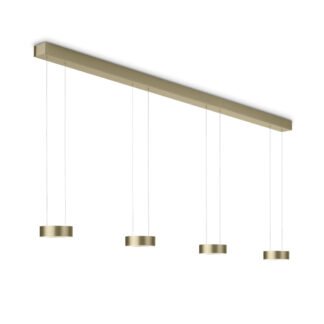 Höhenverstellbare ZERA-4 LED-Hängeleuchte in Effekt bronze mit direktem und indirektem Licht von Knapstein Germany