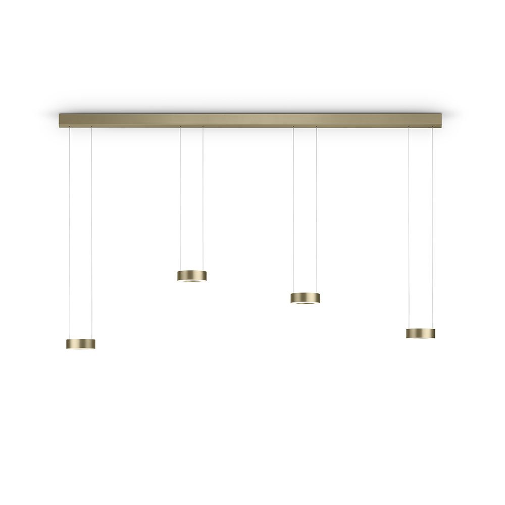 Höhenverstellbare ZERA-4 LED-Pendelleuchte in Effekt Bronze von Knapstein Germany