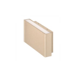 BOX2 LED-Wandleuchte in der Farbe Champagner von mondilux