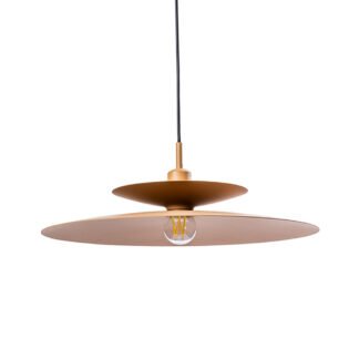 LINARES Pendelleuchte E27 in braun von mondilux