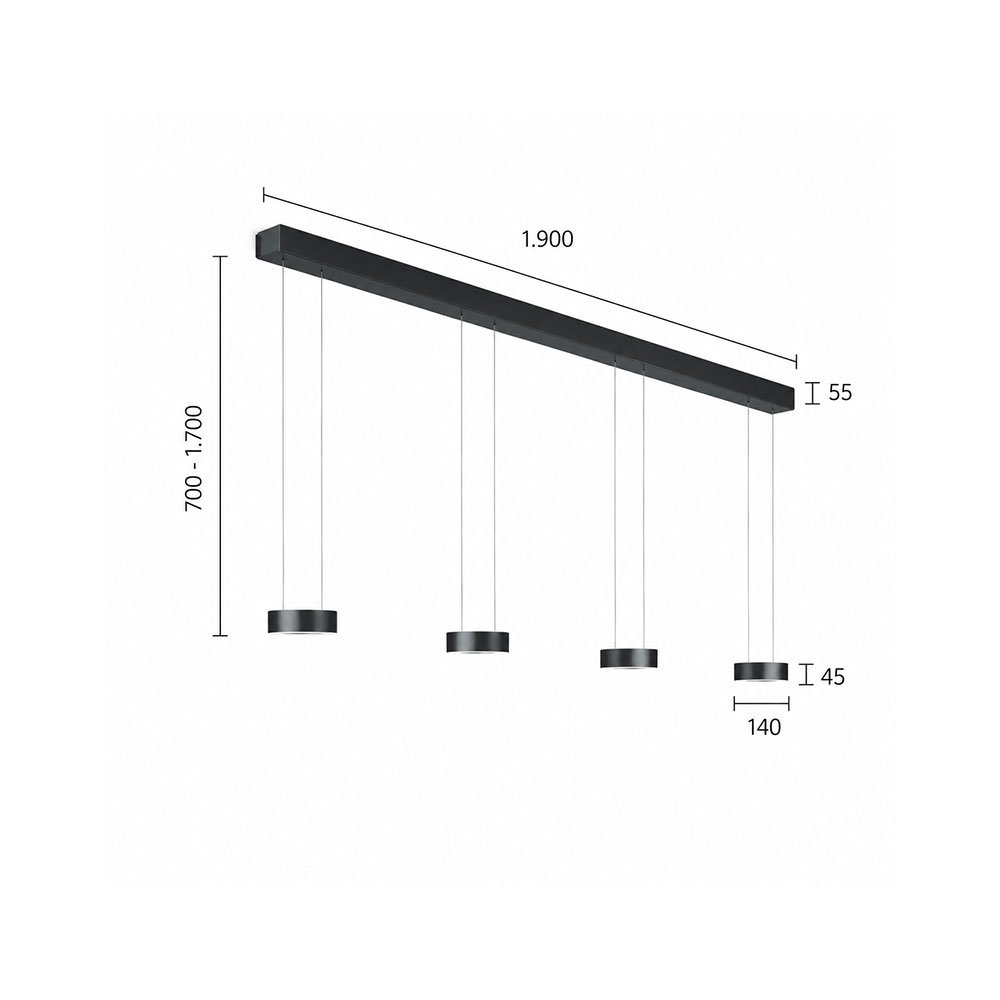 ZERA-4 LED-Hängelampe – Bild 7