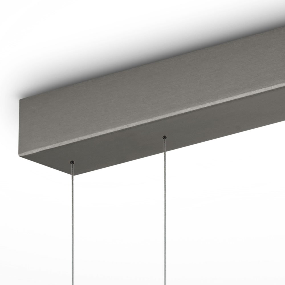 Detailansicht der SIDRA-3 LED-Pendelleuchte in Graphit