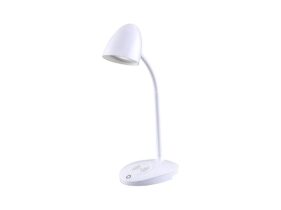 Weisse GELA LED-Tischleuchte mit Dimmer von mondilux