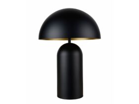 Grosse BEST Tischleuchte aus Metall schwarz, innen gold von mondilux