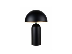 Kleine BEST Tischleuchte aus Metall schwarz, innen gold von mondilux