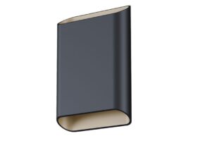 DIAZ LED-Wandlampe gross Schwarz/Champagner – stilvolle Beleuchtung mit besonderem Kontrast