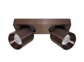 LAGUNA LED-Deckenspot in der Farbe bronze gebürstet von mondilux