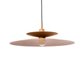 LINARES Pendelleuchte E27 in braun von mondilux