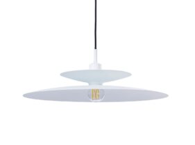 LINARES Hängelampe E27 in weiss von mondilux