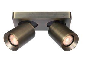 MEGANO 2er Deckenspot GU10 in antikbronze