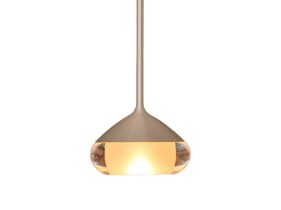 Dimmbare PHOENIX LED-Haengeleuchte in der Farbe champagner von mondilux